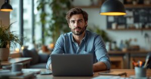 Comptabilité générale : livres de comptes, calculatrice et documents financiers sur un bureau professionnel