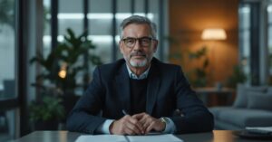 Déclaration TVA : documents fiscaux et formulaires sur un bureau professionnel moderne