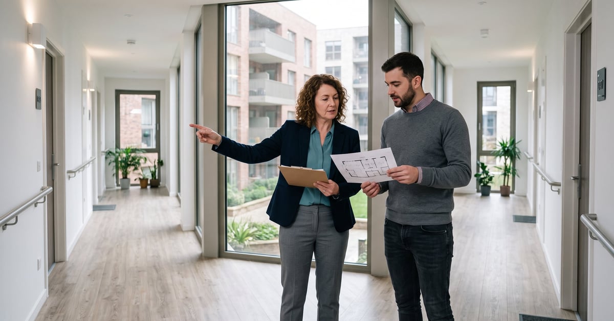 Investir dans l'immobilier locatif : immeuble résidentiel moderne avec appartements à louer